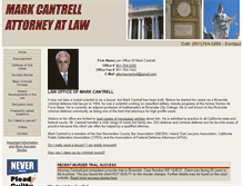 Tablet Screenshot of markcantrellattorneyatlaw.com